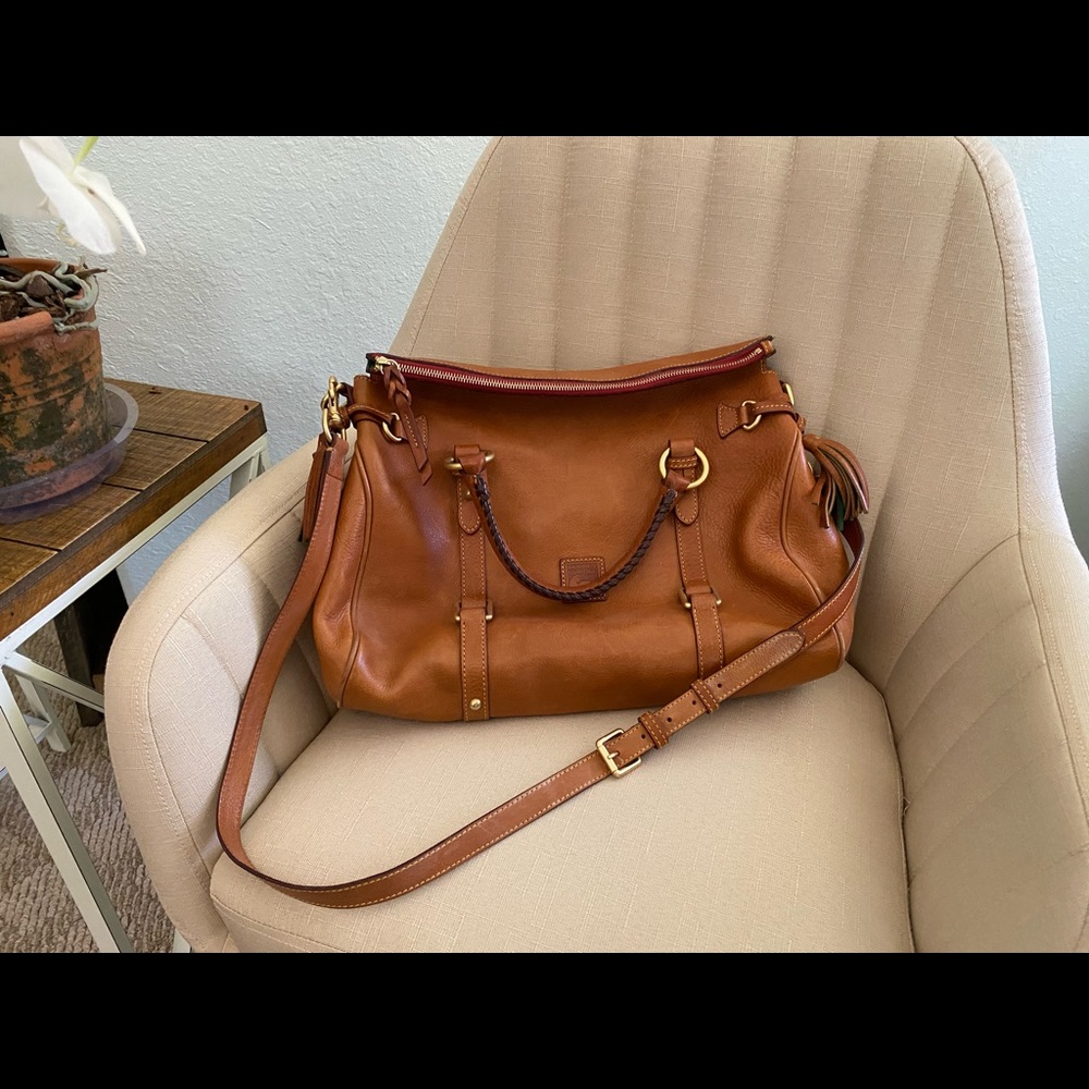 Dooney & Bourke Florentine satchel, natural - Picture 2 of 11
